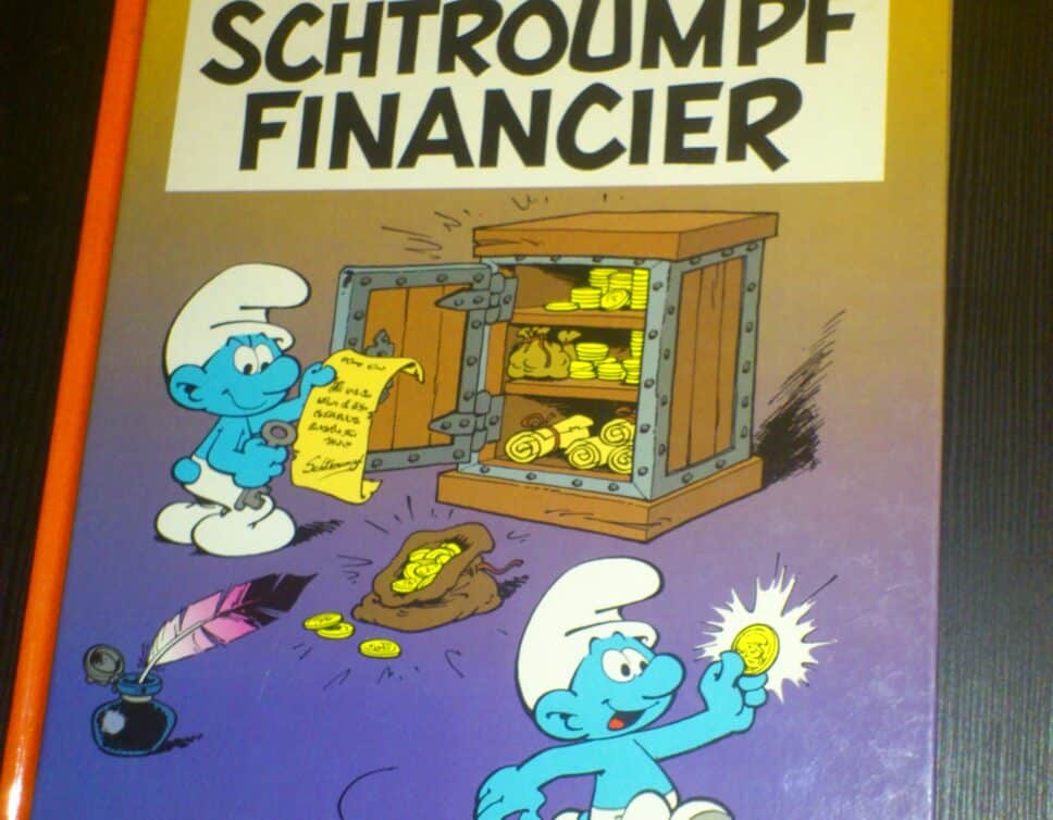 Schtroumpf Financier EO avec Signature