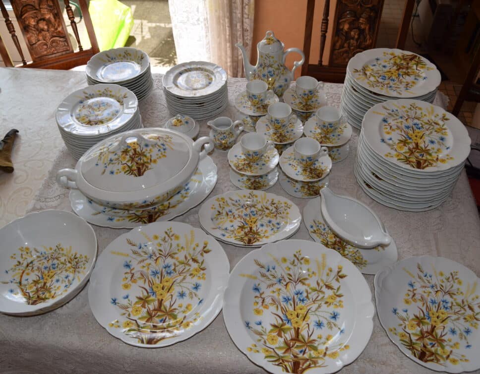 porcelaine limoges fête champêtre à Trianon