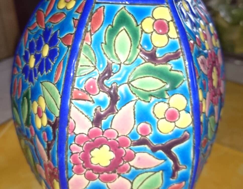 Vase émaux de Longwy