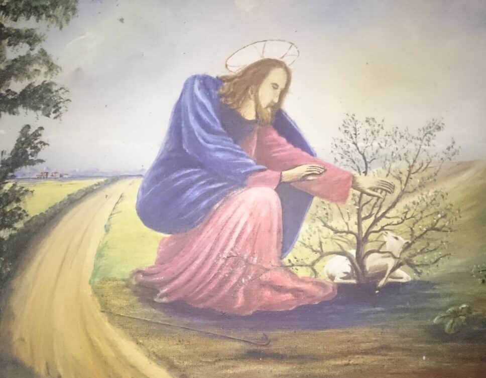 Jesus et la brebis perdu