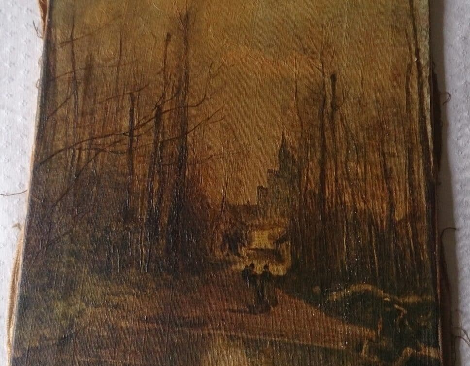 Peinture Tableau, Pastel: l’église de Marissel peinture de corot