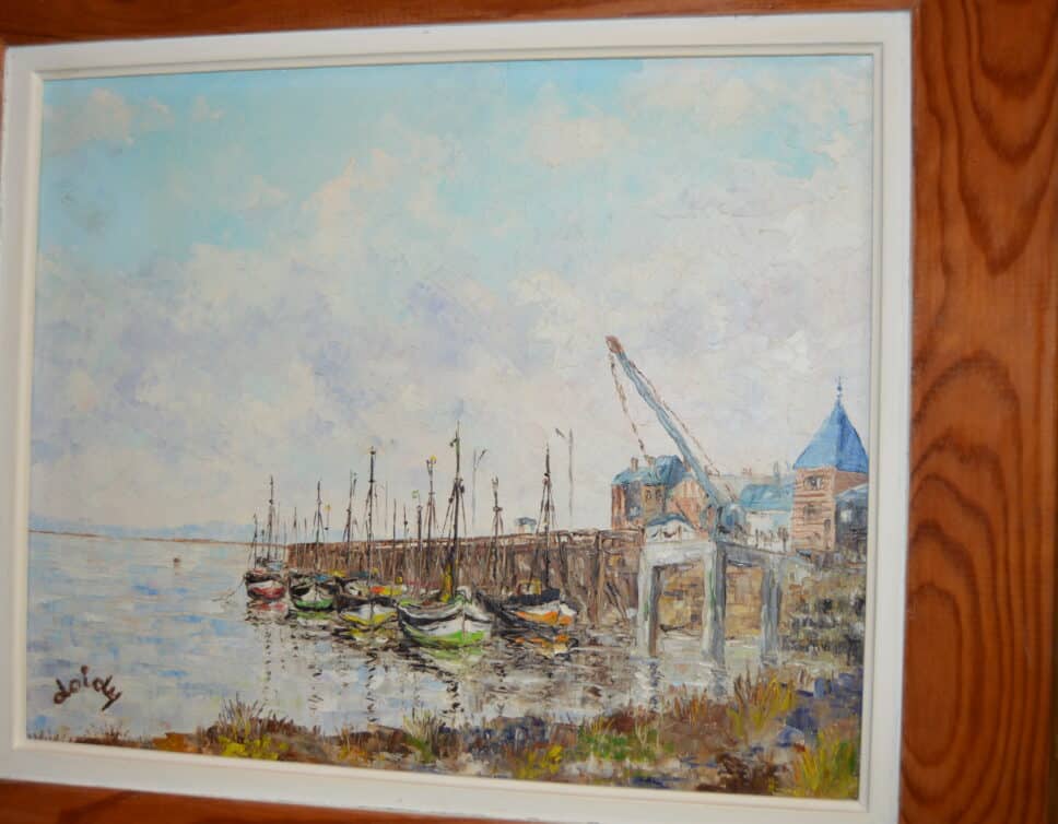 Peinture Tableau, Pastel: Le port du Crotoy