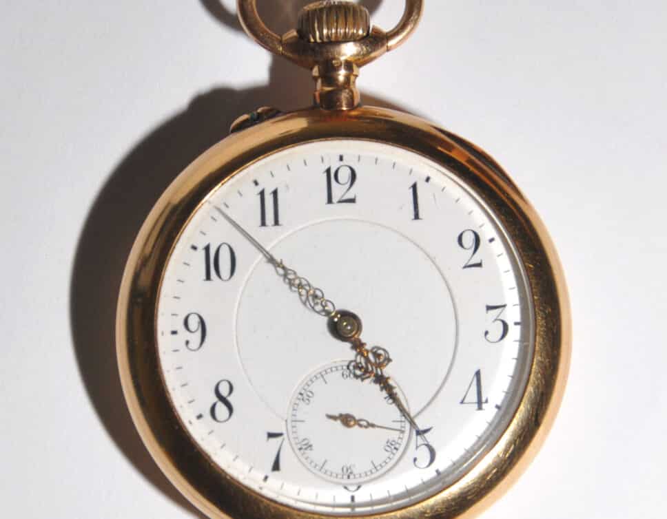 Estimation Montre, horloge: montre gousset en or
