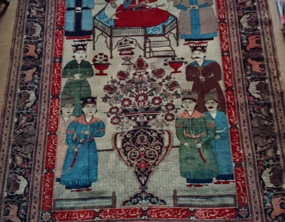 tapis Persan personnages