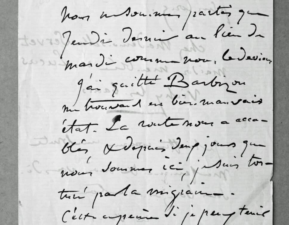 lettre autographe signée Jean-François Millet