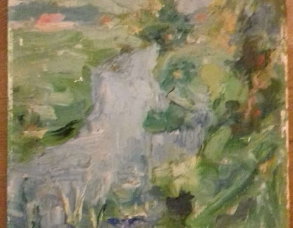 Peinture Tableau, Pastel: Peinture Eugène Leroy huile sur cadre bois  » le fleuve »