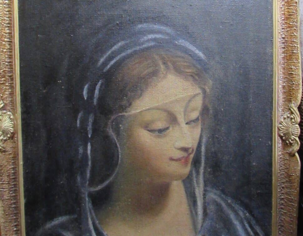 Peinture Tableau, Pastel: Femme Pudique