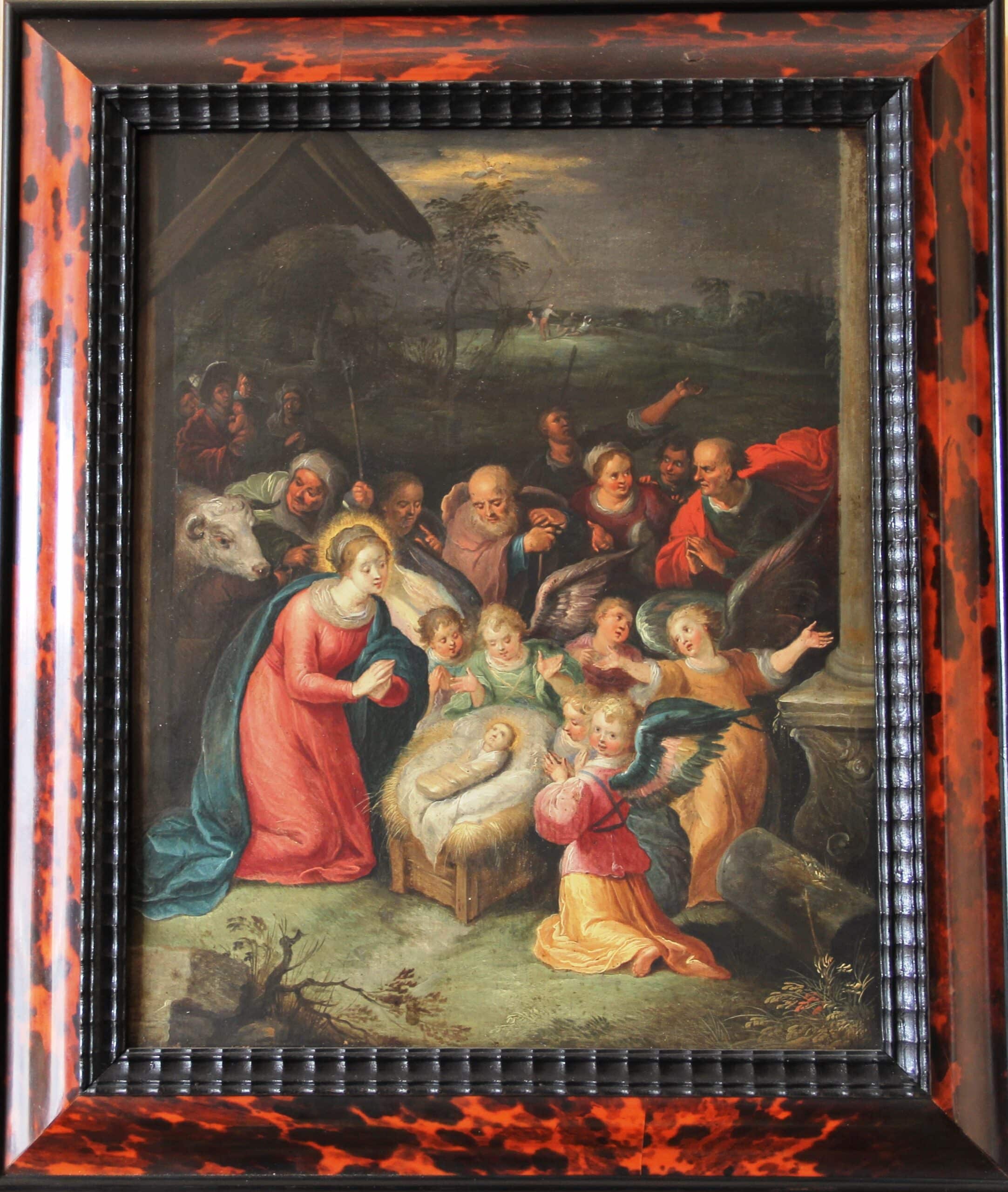Peinture Tableau, Pastel: Frans Francken II The adoration of the Shepherds