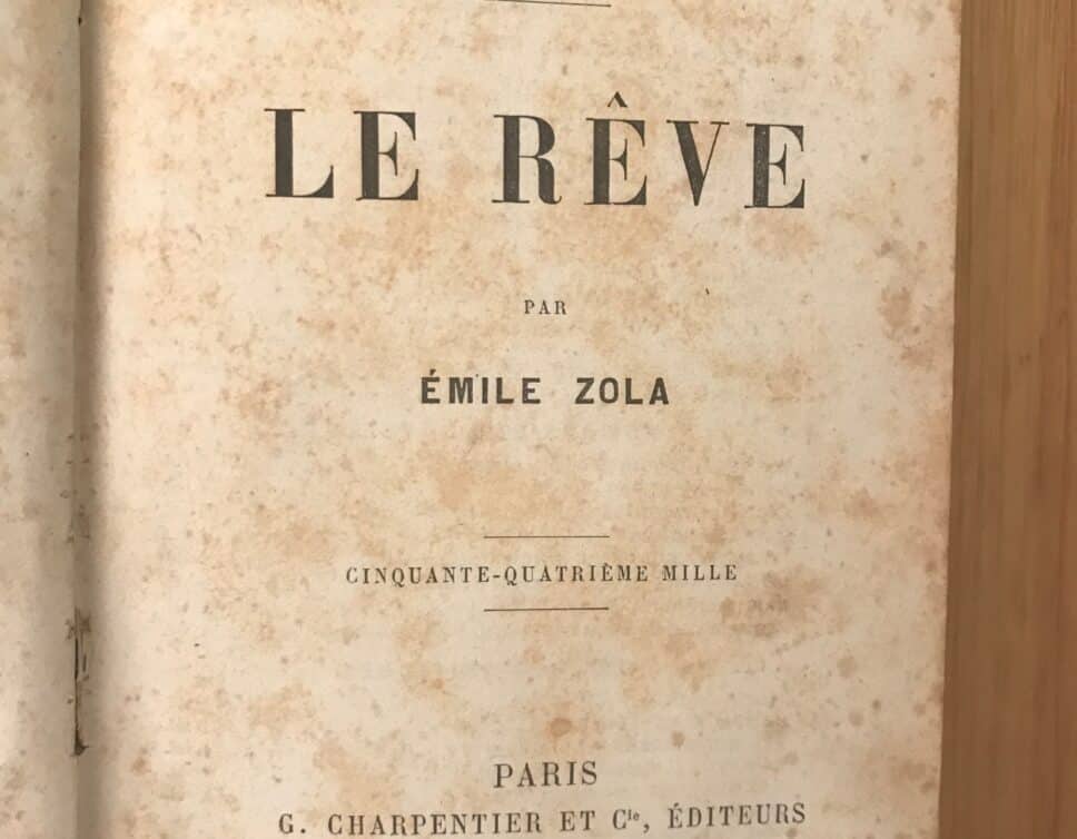 Estimation Livre, manuscrit: Emile Zola – Le rêve – Les Rougon Macquart