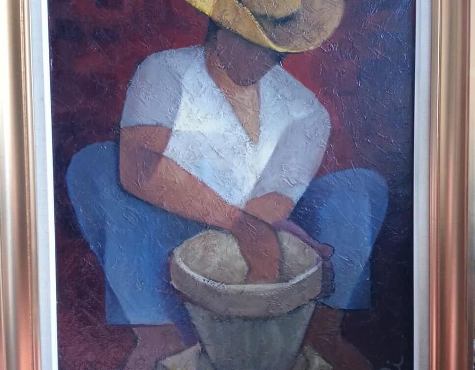 Peinture Tableau, Pastel: Toffoli / Le Potier Mexicain