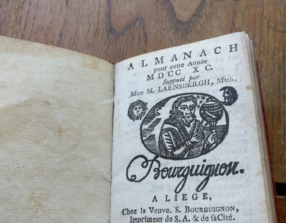 Estimation Livre, manuscrit: Almanach