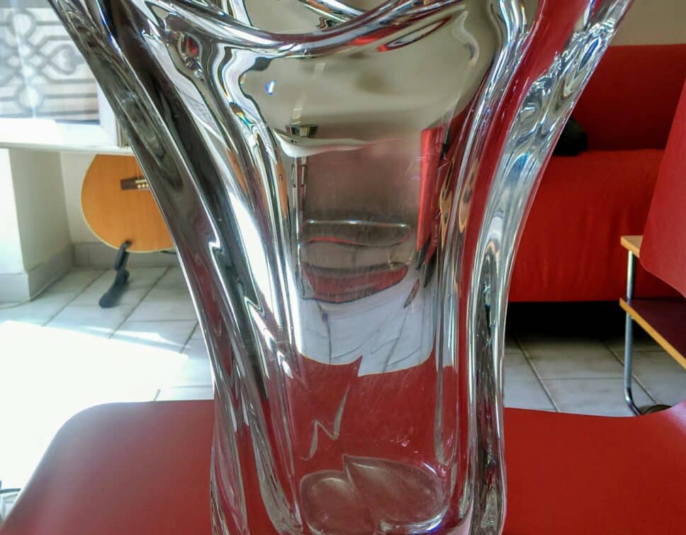 Grand vase en cristal Daum