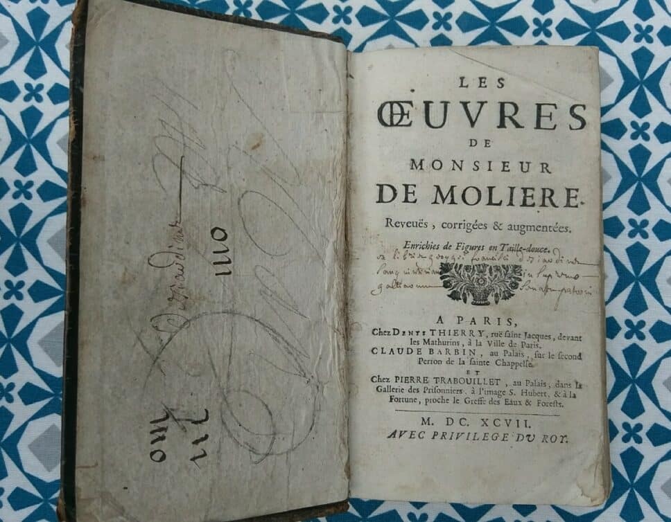 Estimation Livre, manuscrit: Les oeuvres de Monsieur De Molière
