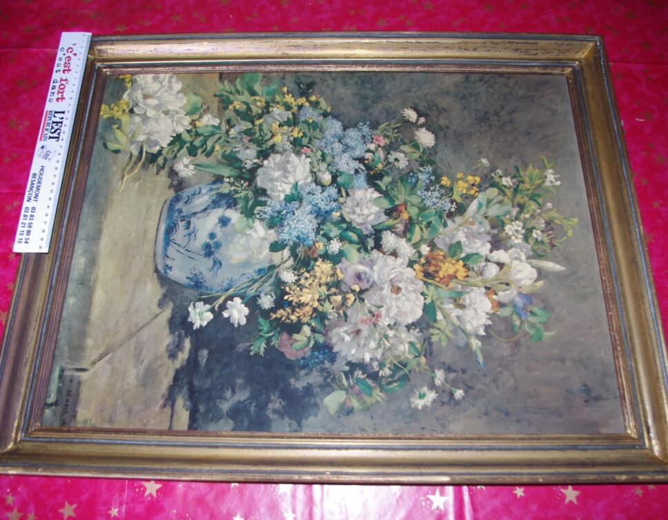 Peinture Tableau, Pastel: Grand vase avec fleurs à Pierre-Auguste Renoir