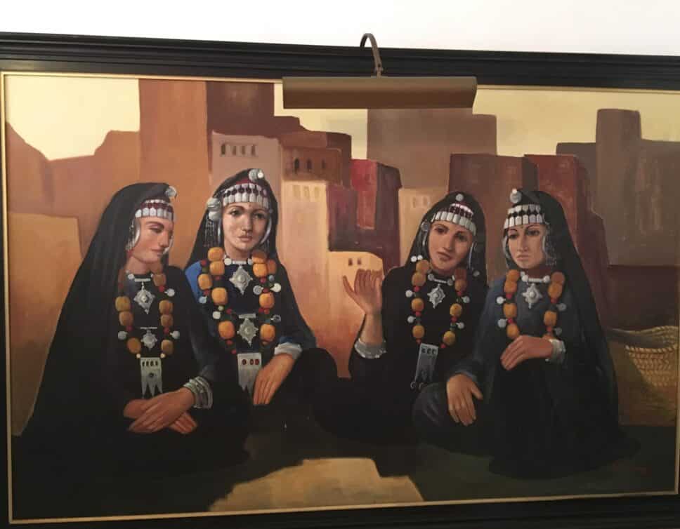 Peinture Tableau, Pastel: Portrait de femmes berbères