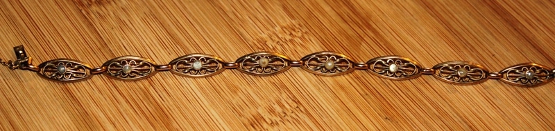 Estimation Bijoux: bracelet or ciselé femme