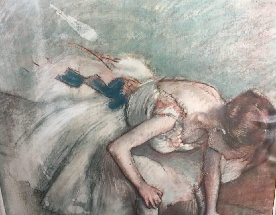 Peinture Tableau, Pastel: Ballerine signée Degas