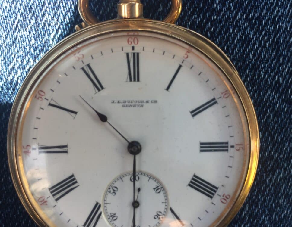 Estimation Montre, horloge: Montre gousset en or dufour