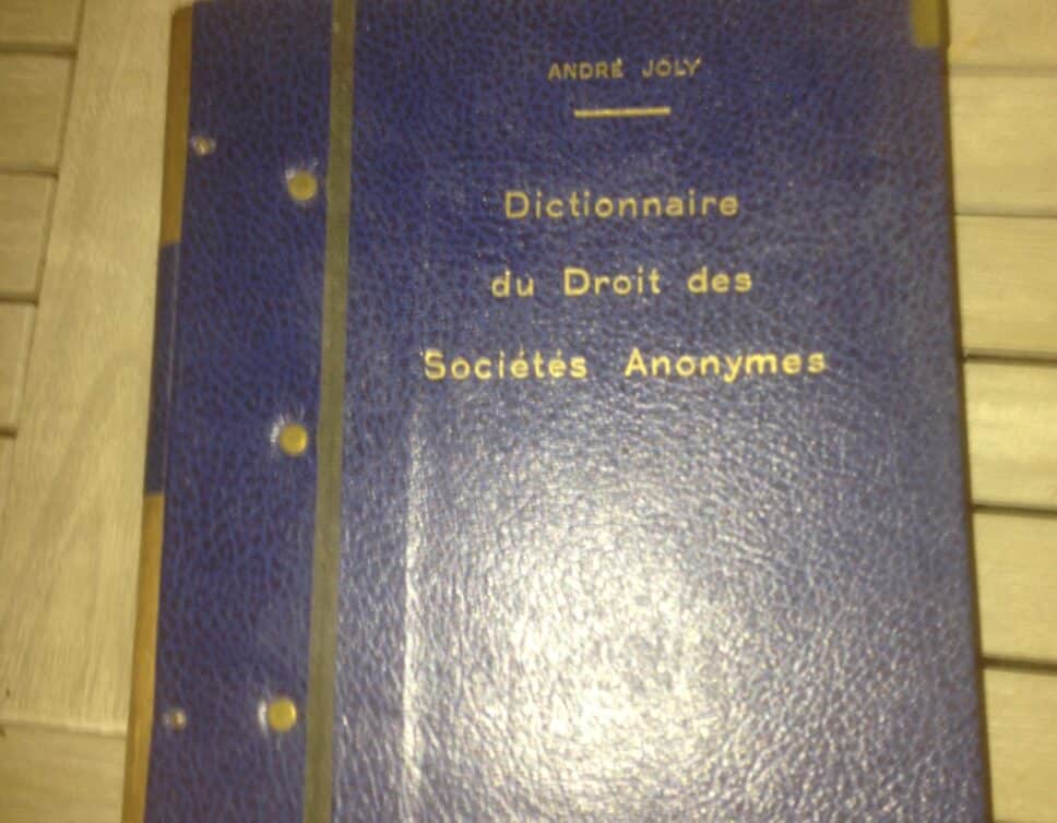 Estimation Livre, manuscrit: Dictionnaire andre joly