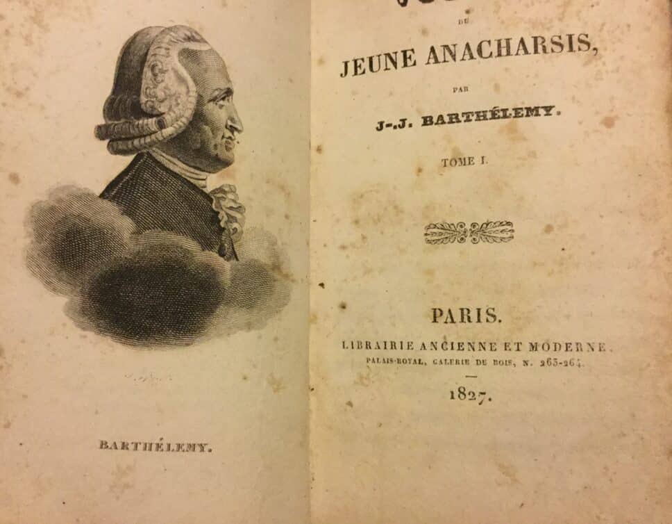 Estimation Livre, manuscrit: Voyage du jeune anacharsis