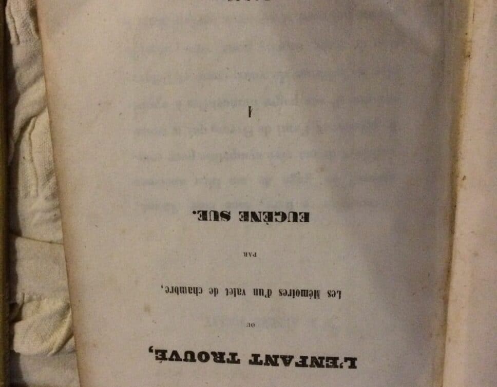 livre ancien 1846 eugene sue