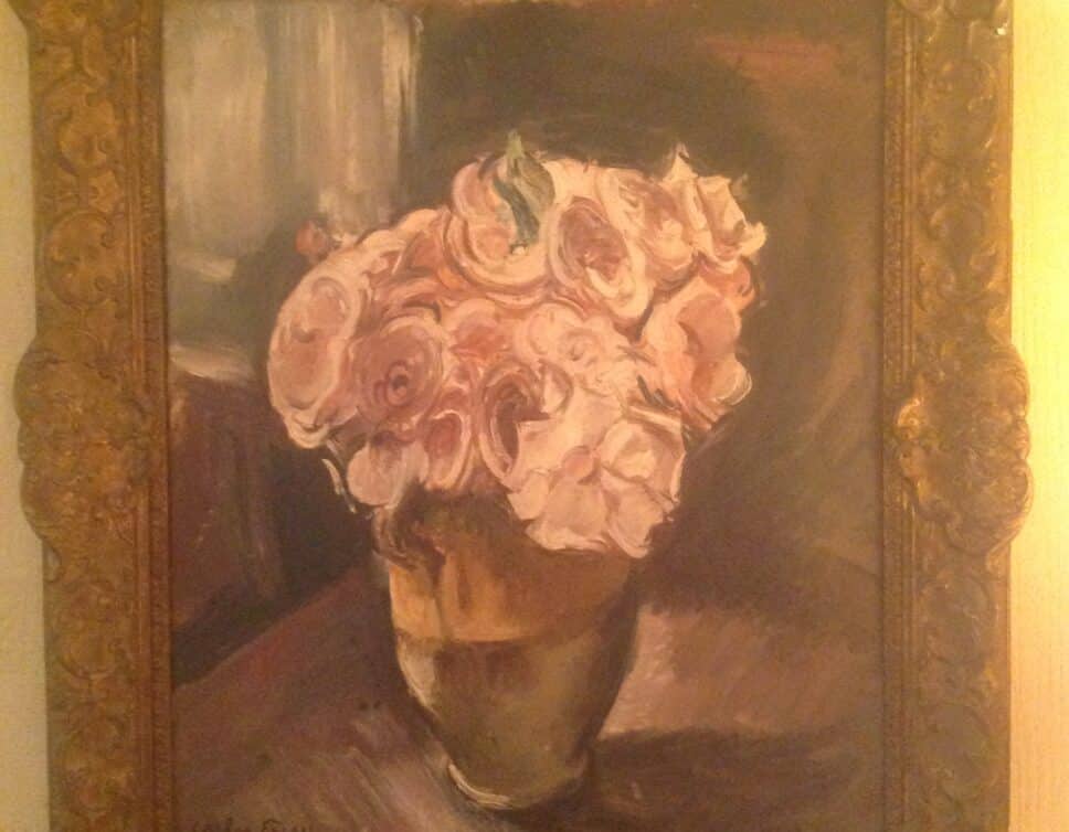 Peinture Tableau, Pastel: Bouquet de roses dans un vase