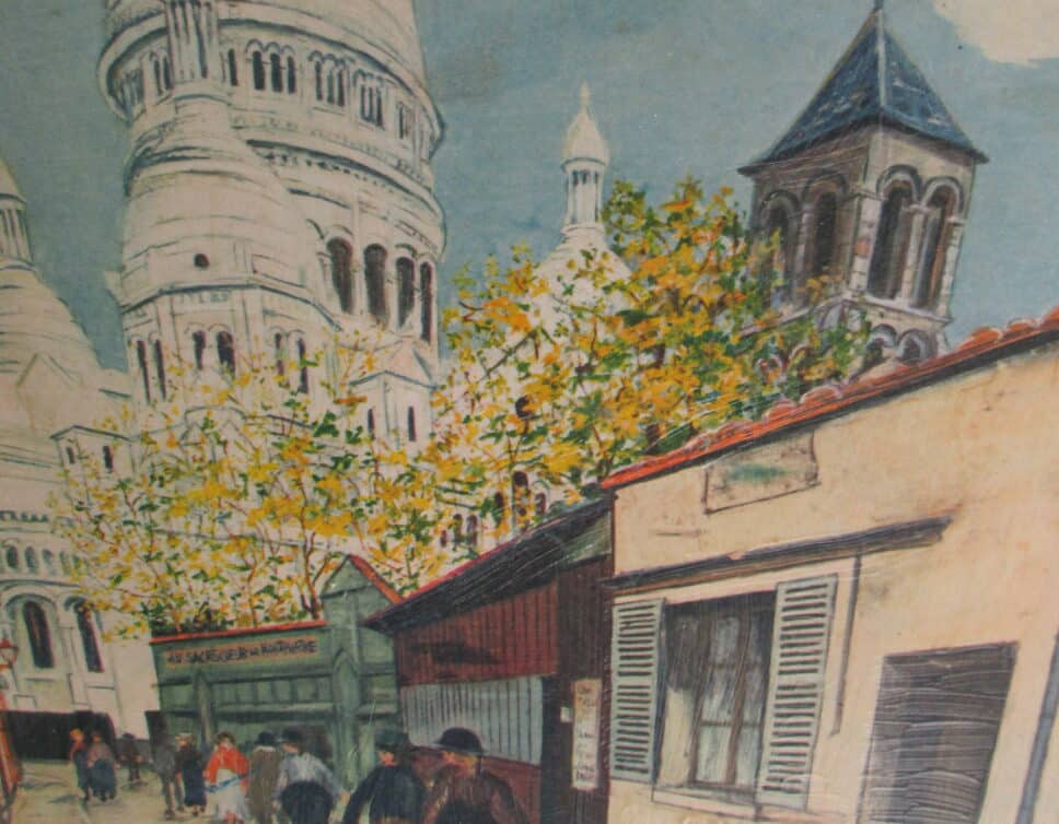 Peinture Tableau, Pastel: toile signée Maurice utrillo