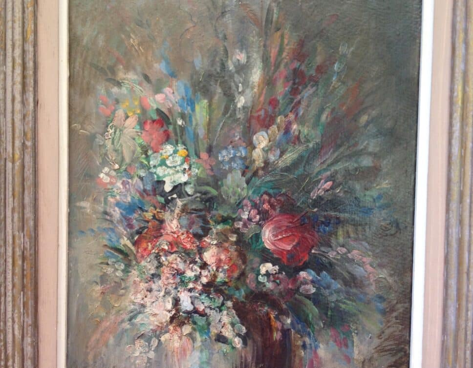Peinture Tableau, Pastel: bouquet de fleurs