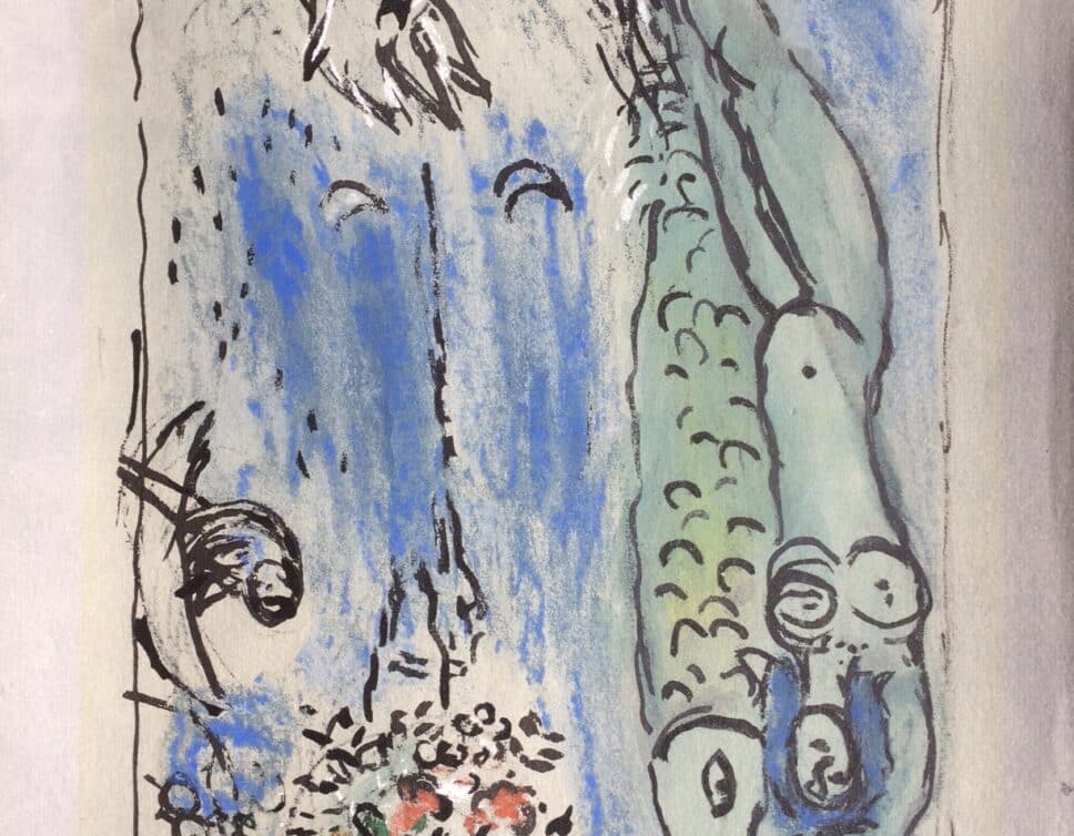 Peinture Tableau, Pastel: aquarelle Chagall