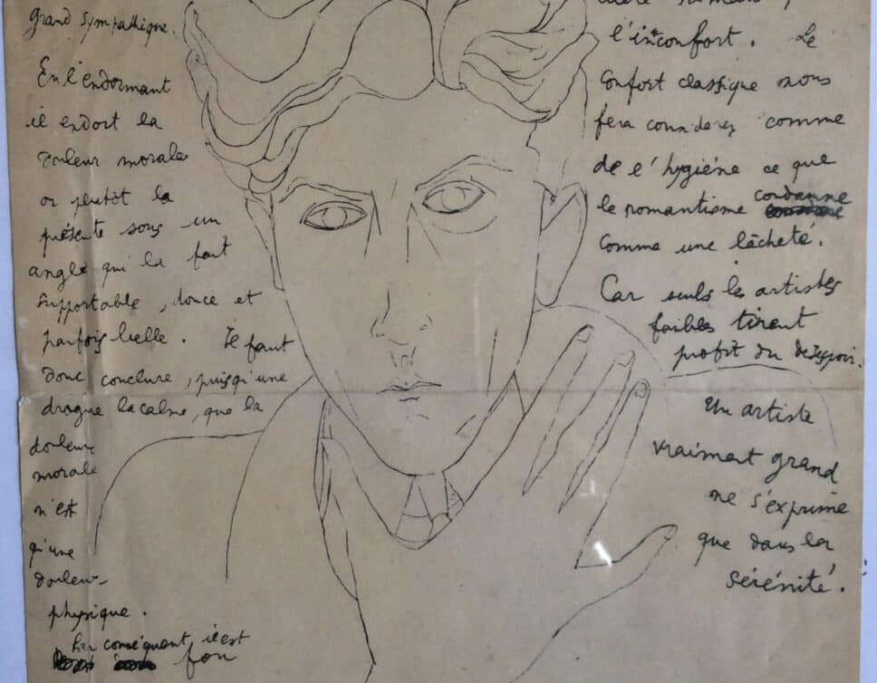 Estimation Livre, manuscrit: écrit/dessin Jean Cocteau