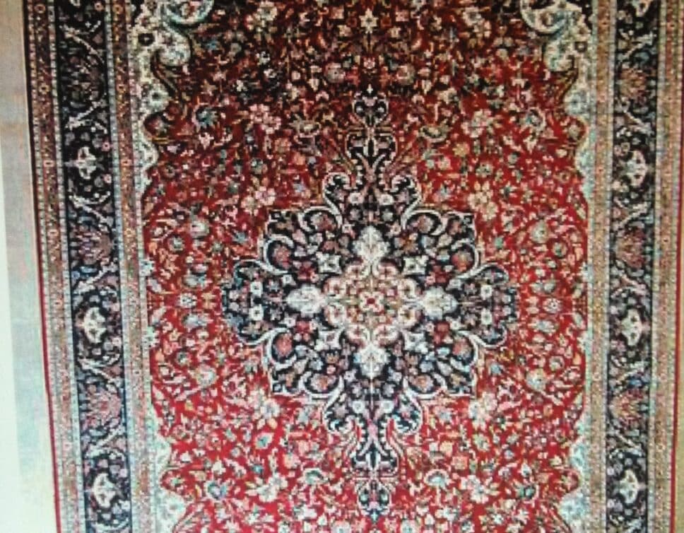 tapis turc en soie fait main grande taille