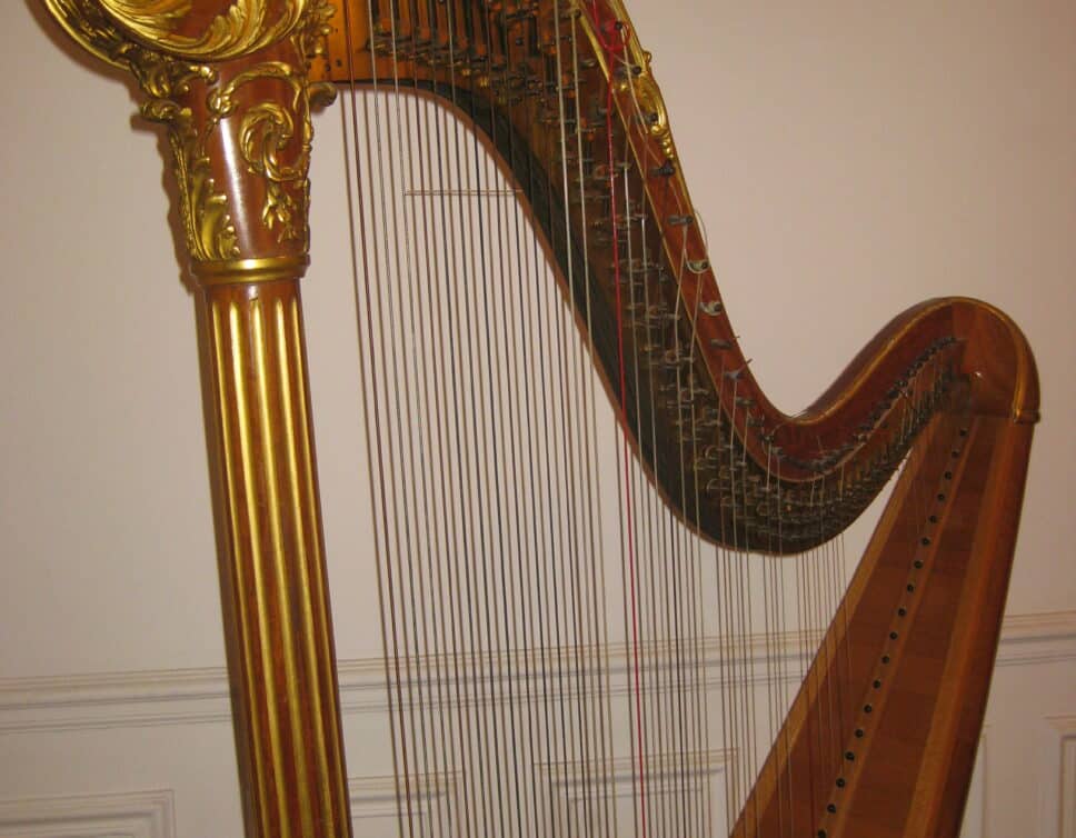 Harpe Erard de concert