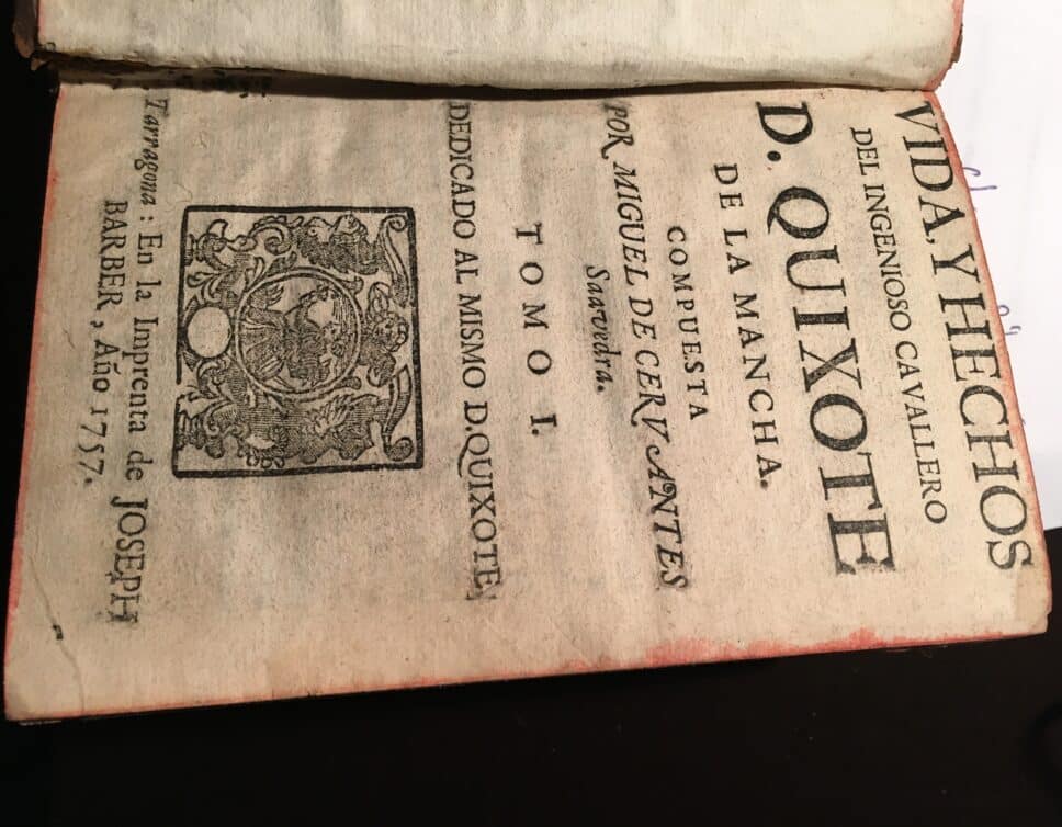 Estimation Livre, manuscrit: Don Quichote en 4 tomes