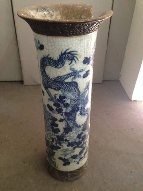 Vase Ming authentique porcelaine