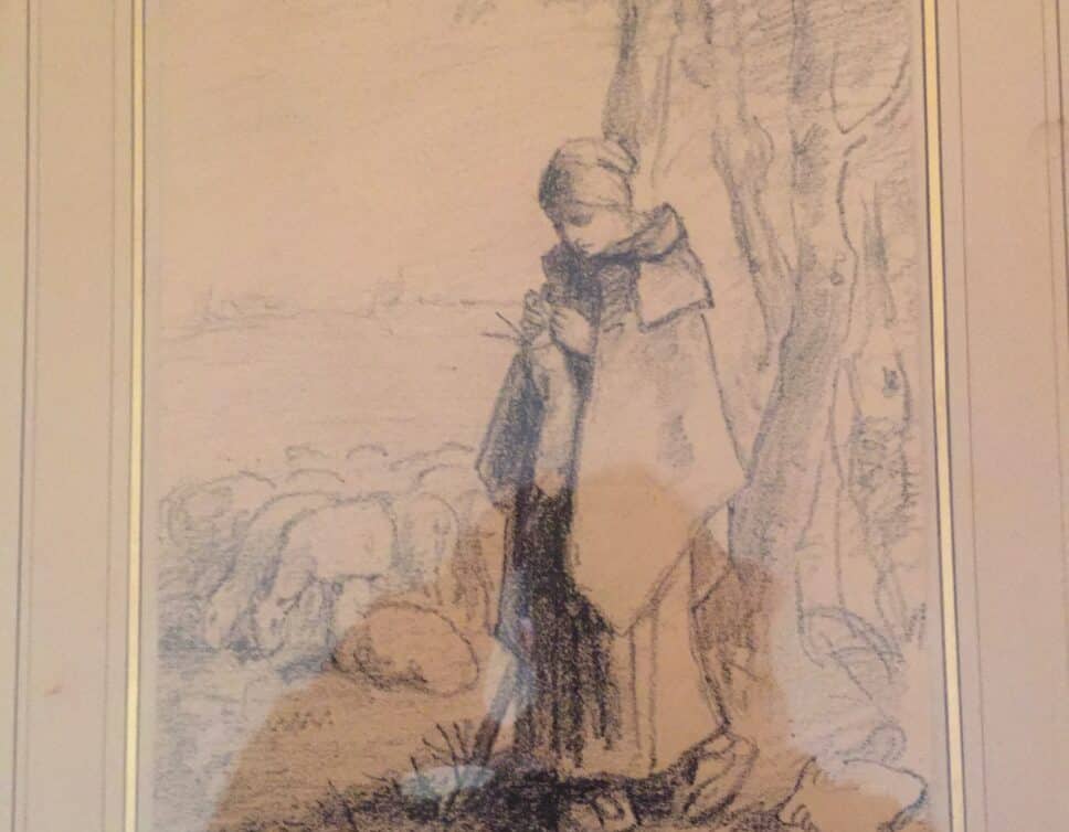 Peinture Tableau, Pastel: Tableau signé J.F. MILLET