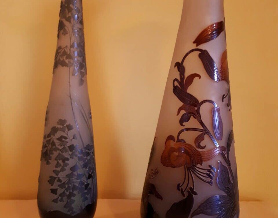 2 vases gallé