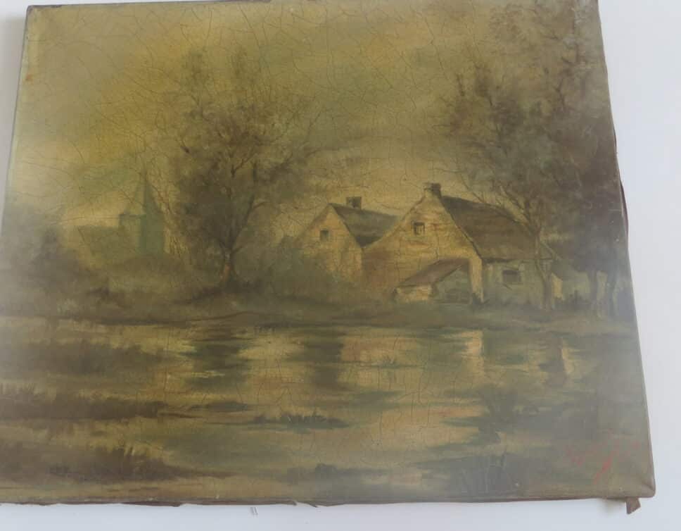 Peinture Tableau, Pastel: tableau signé L Legrand 98 huile sur toile