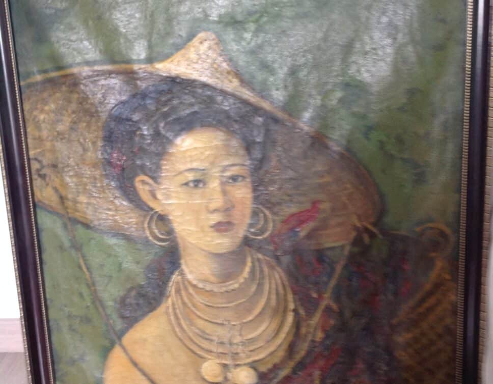 Peinture Tableau, Pastel: Portrait indonésienne