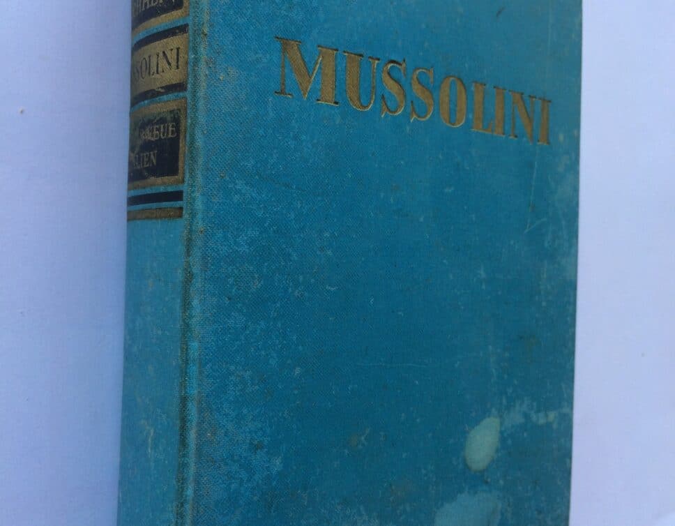 Estimation Livre, manuscrit: Livre Mussolini