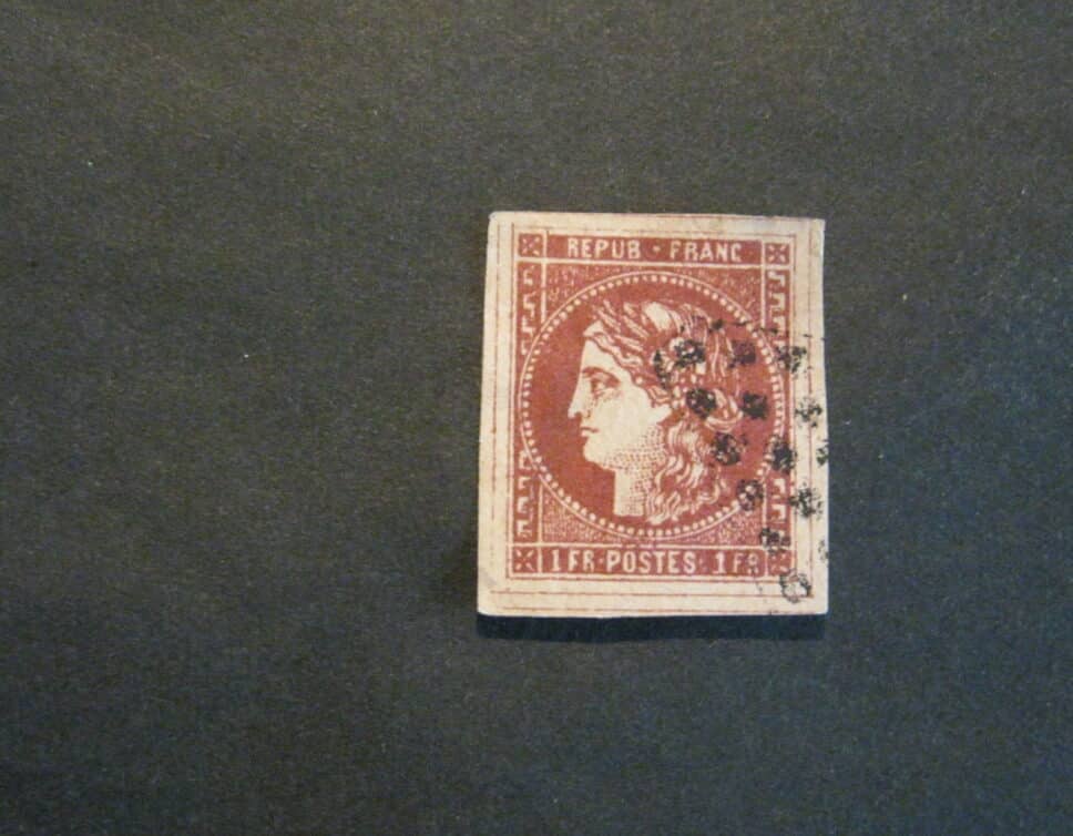 timbre Cérès 1849