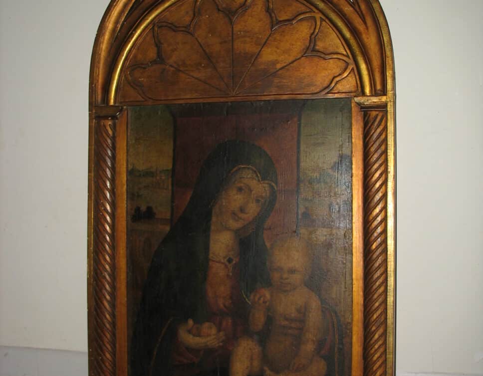 Peinture Tableau, Pastel: Icône Vierge à l’Enfant