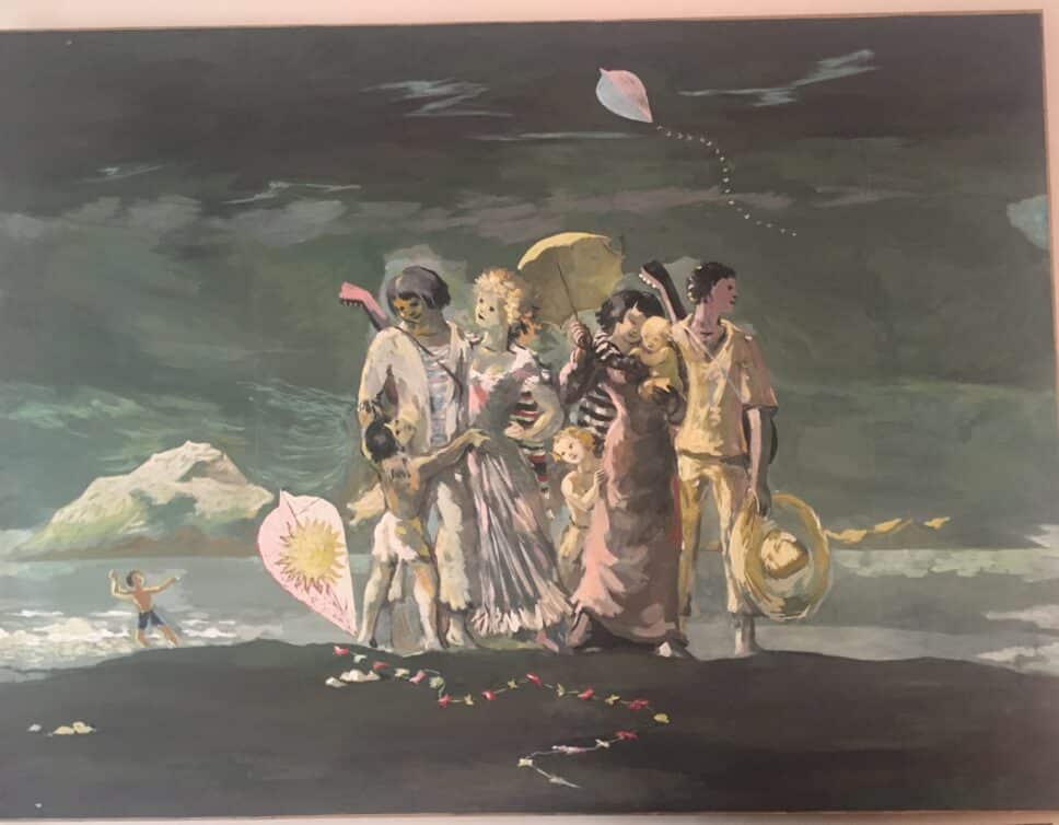 Peinture Tableau, Pastel: Huile sur toile, panneau décoratif P.A. EKMAN