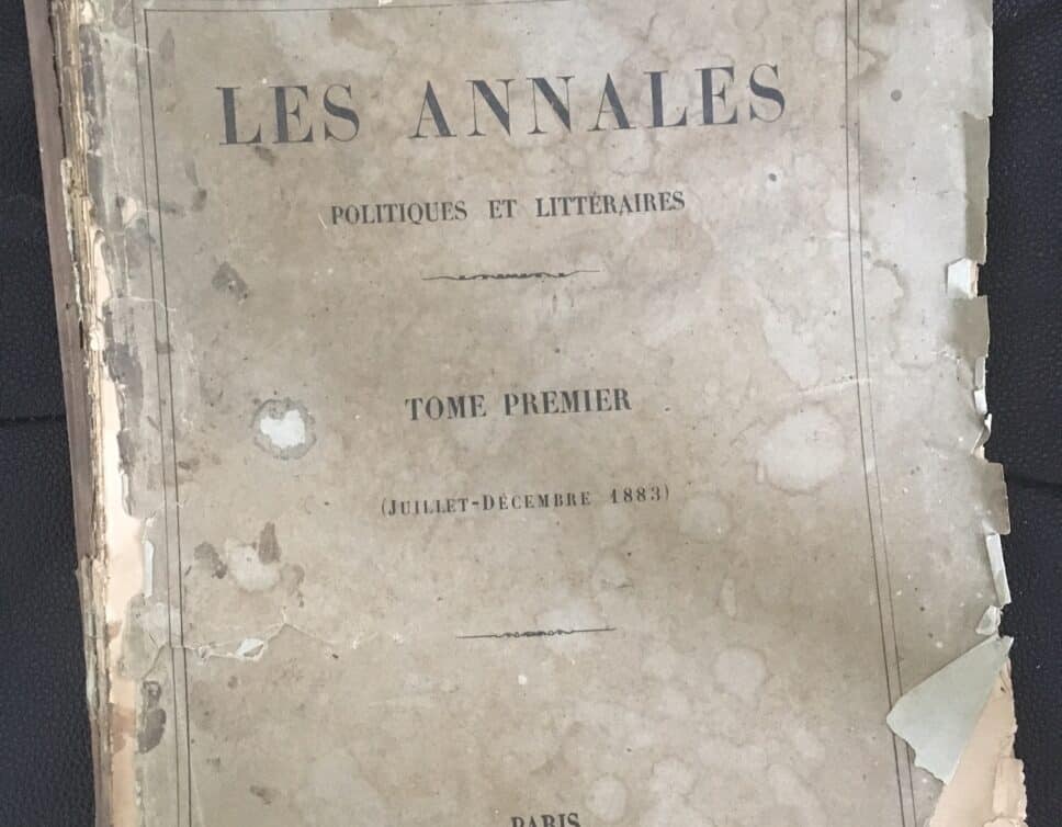 Estimation Livre, manuscrit: LES ANNALES POLITIQUES ET LITTERAIRES 1883/1890