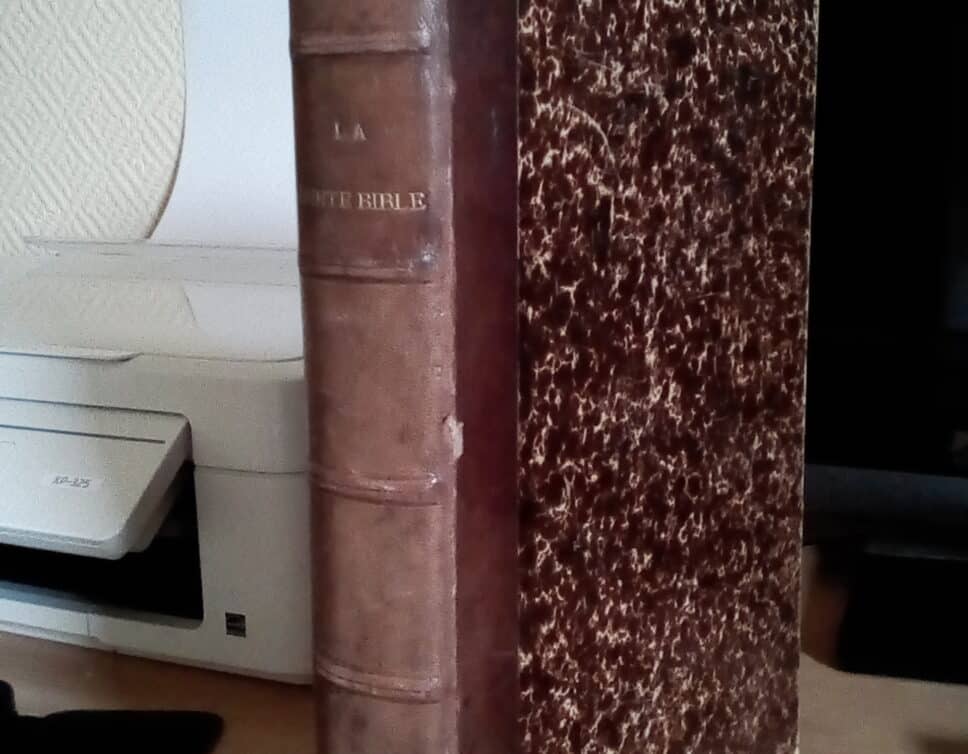 Estimation Livre, manuscrit: bible 1851