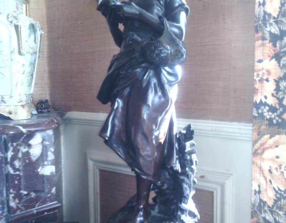 statue bronze signée math moreau