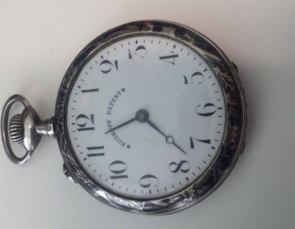 Estimation Montre, horloge: Montre gousset Roskopf patent