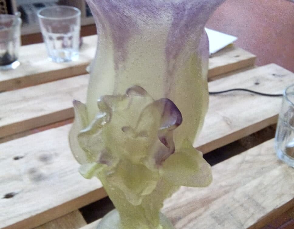Vase Cristal fondu