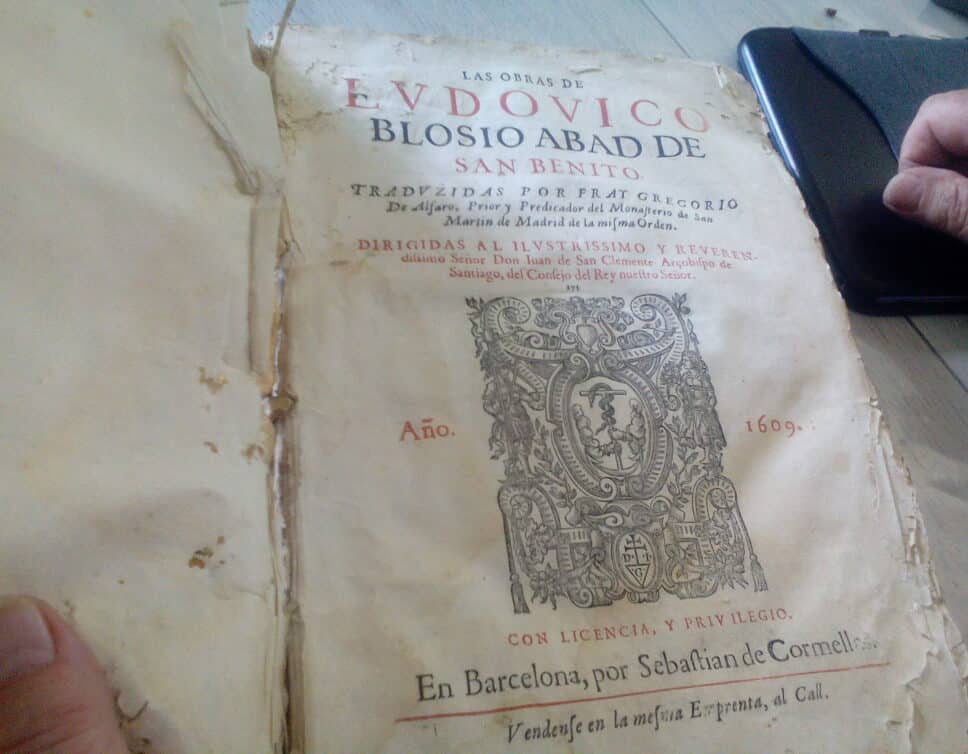 Estimation Livre, manuscrit: Livre ancien 1609 las obras de Ludovico blosio abad san  benito