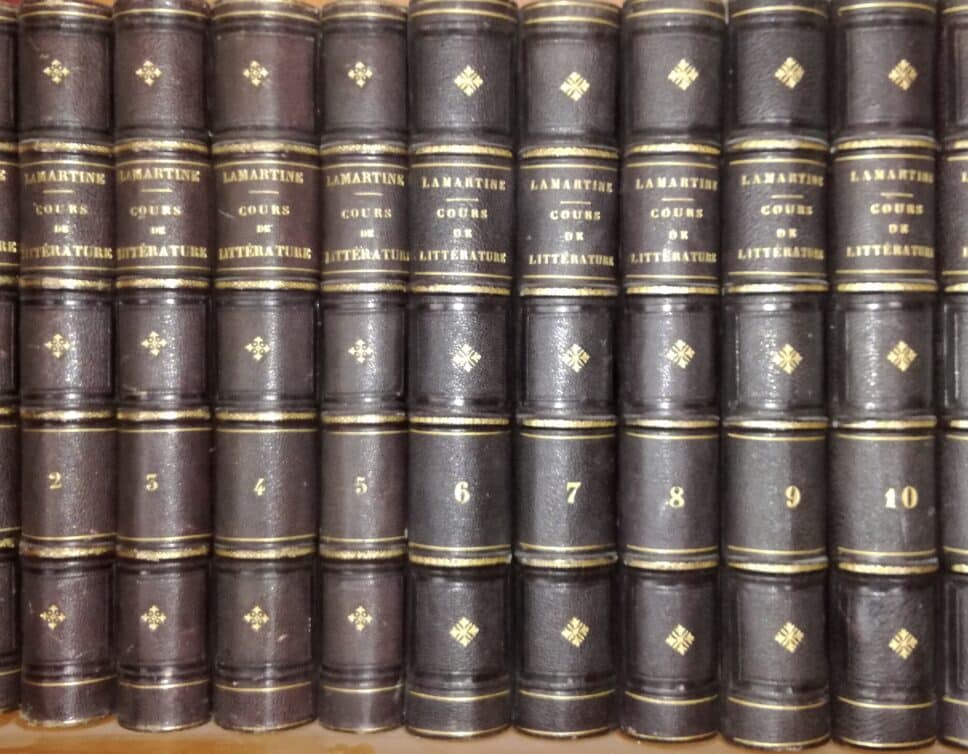 Estimation Livre, manuscrit: Livres Larmartine Cours de littérature