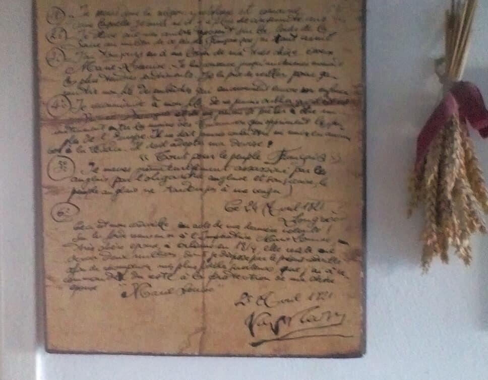 Estimation Livre, manuscrit: Testament de Napoléon (copie)